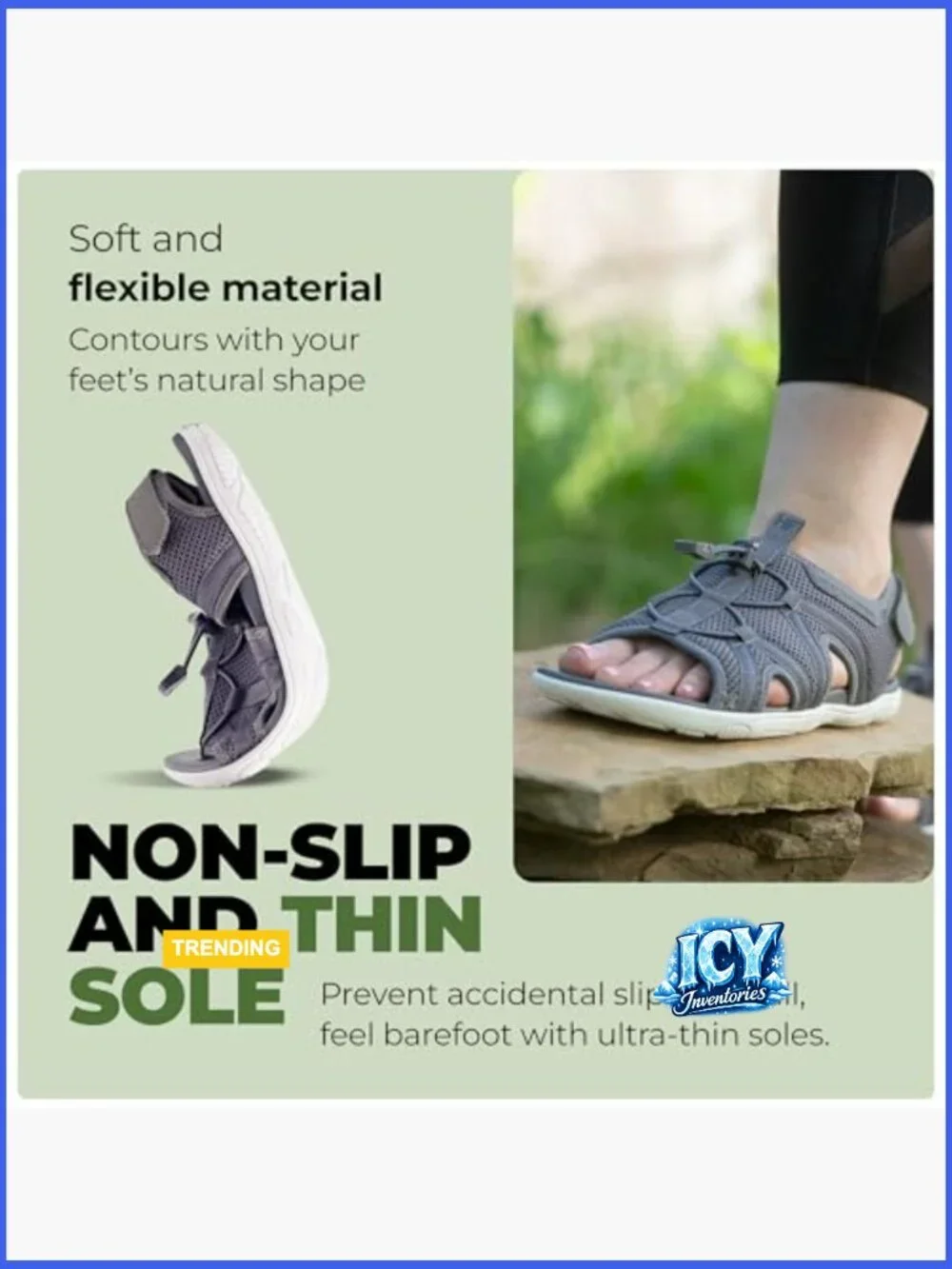 Zero Drop Sole Barefoot Sandals for Men Women